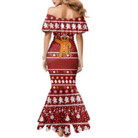 Oh Snap Christmas Mermaid Dress Xmas Holiday Patterns - Wonder Print Shop