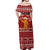 Oh Snap Christmas Off Shoulder Maxi Dress Xmas Holiday Patterns - Wonder Print Shop