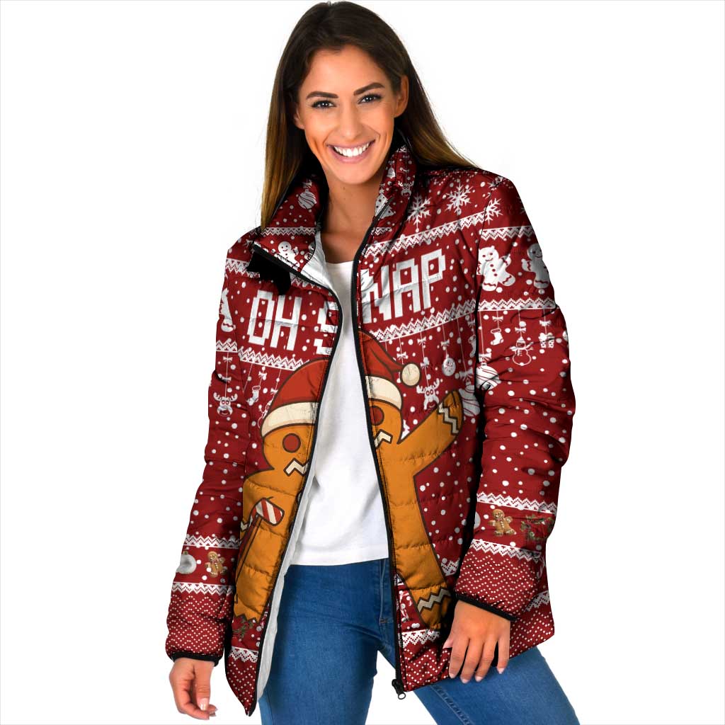 Oh Snap Christmas Padded Jacket Xmas Holiday Patterns - Wonder Print Shop