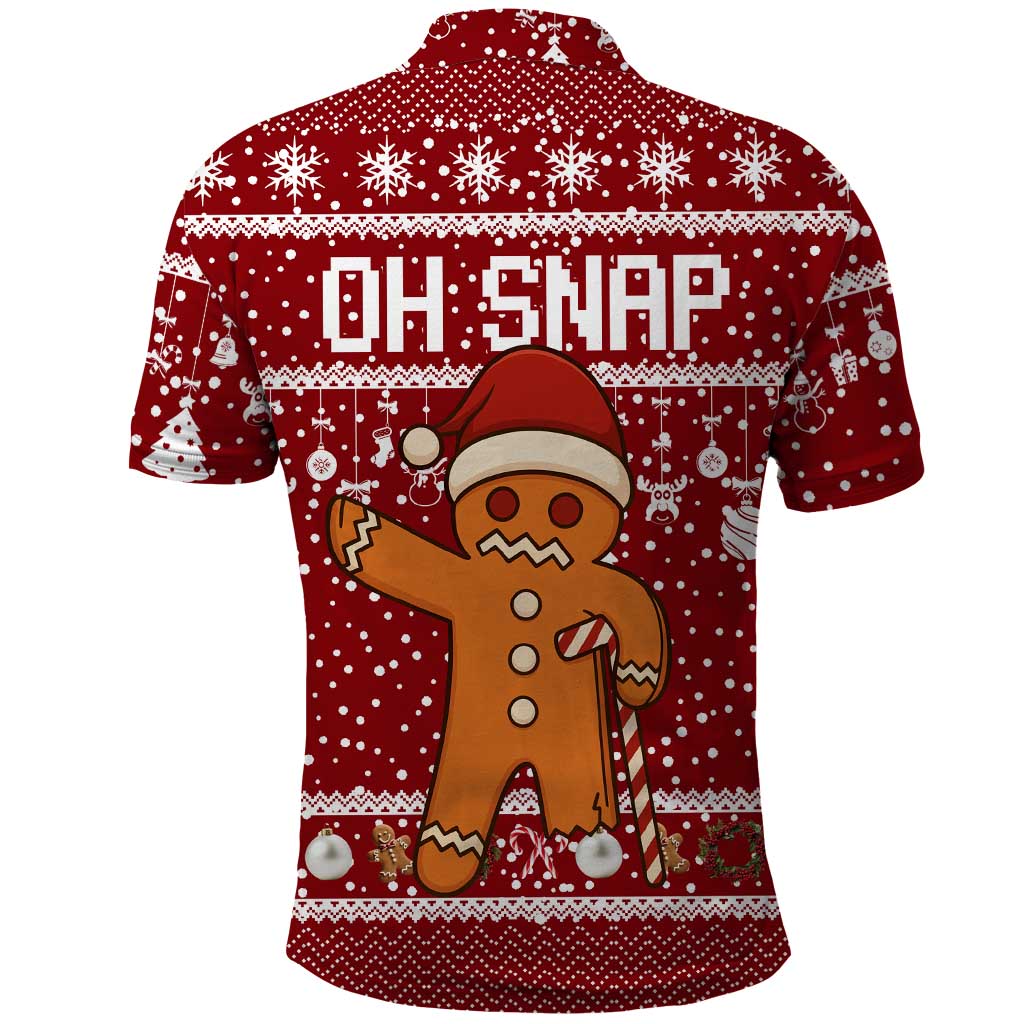 Oh Snap Christmas Polo Shirt Xmas Holiday Patterns - Wonder Print Shop