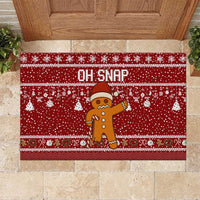 Oh Snap Christmas Rubber Doormat Xmas Holiday Patterns - Wonder Print Shop
