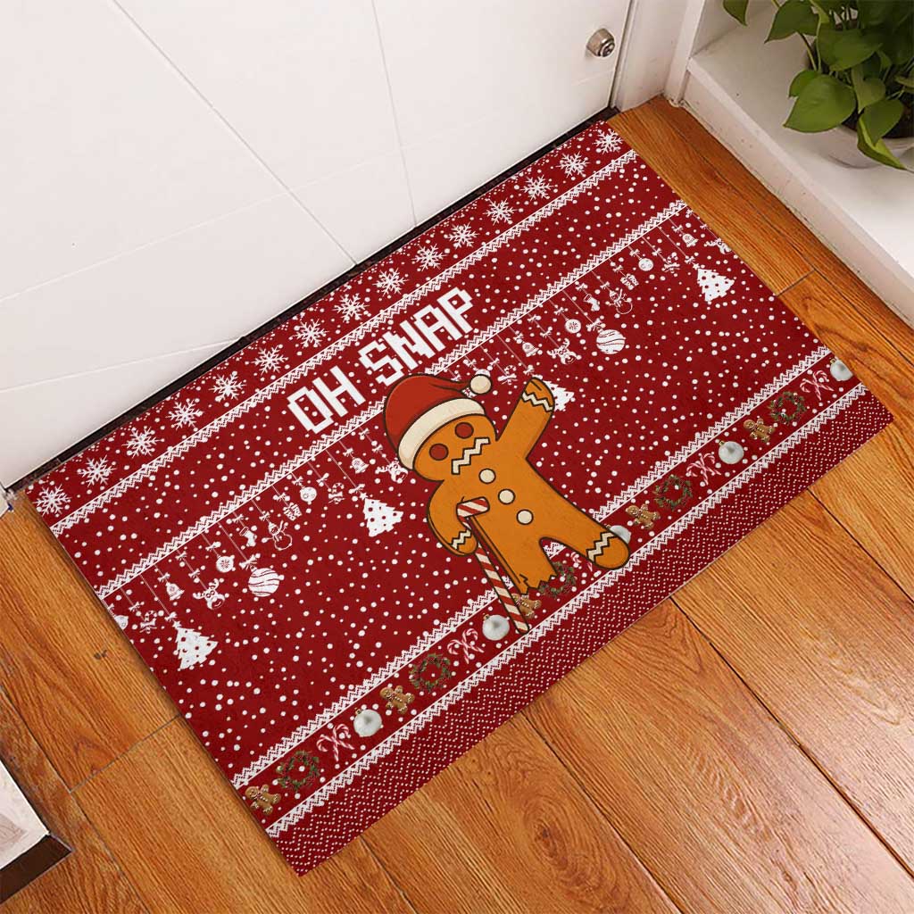 Oh Snap Christmas Rubber Doormat Xmas Holiday Patterns - Wonder Print Shop