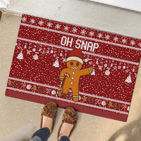 Oh Snap Christmas Rubber Doormat Xmas Holiday Patterns - Wonder Print Shop
