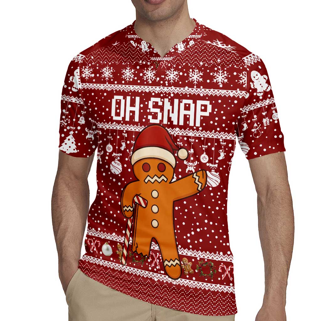 Oh Snap Christmas Rugby Jersey Xmas Holiday Patterns - Wonder Print Shop