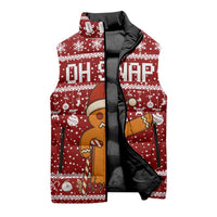 Oh Snap Christmas Sleeveless Puffer Jacket Xmas Holiday Patterns - Wonder Print Shop