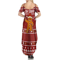 Oh Snap Christmas Summer Maxi Dress Xmas Holiday Patterns - Wonder Print Shop