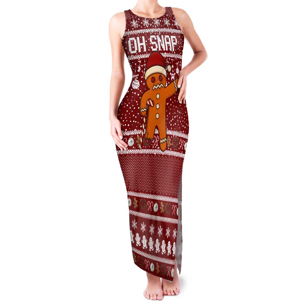 Oh Snap Christmas Tank Maxi Dress Xmas Holiday Patterns - Wonder Print Shop