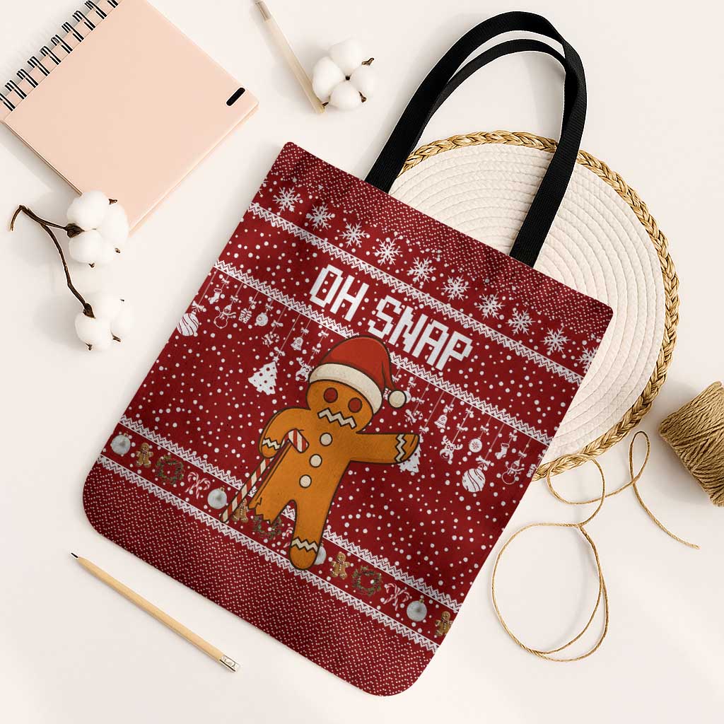 Oh Snap Christmas Tote Bag Xmas Holiday Patterns - Wonder Print Shop