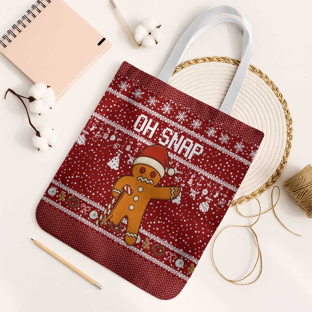 Oh Snap Christmas Tote Bag Xmas Holiday Patterns - Wonder Print Shop
