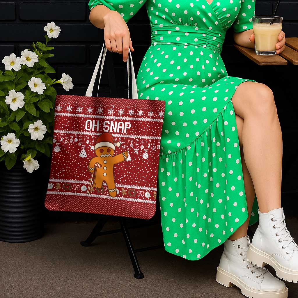 Oh Snap Christmas Tote Bag Xmas Holiday Patterns - Wonder Print Shop