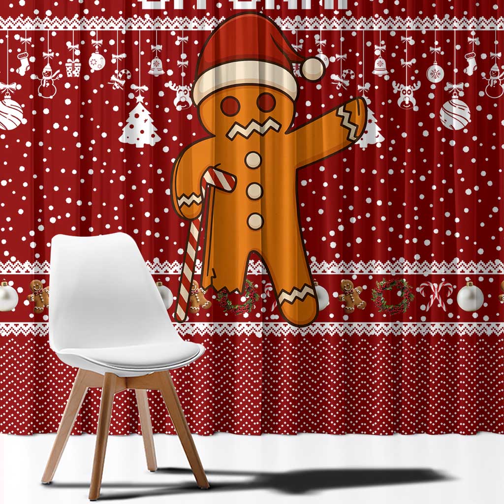 Oh Snap Christmas Window Curtain Xmas Holiday Patterns - Wonder Print Shop