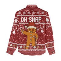 Oh Snap Christmas Women Casual Shirt Xmas Holiday Patterns - Wonder Print Shop
