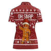 Oh Snap Christmas Women Polo Shirt Xmas Holiday Patterns - Wonder Print Shop