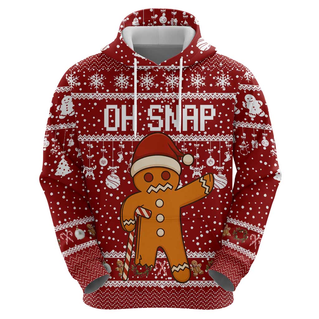 Oh Snap Christmas Zip Hoodie Xmas Holiday Patterns - Wonder Print Shop