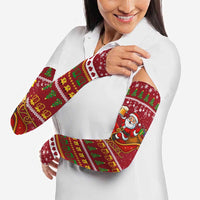 One More Night Santa Beer Christmas Arm Sleeves Xmas Holiday Patterns - Wonder Print Shop