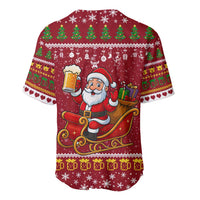 One More Night Santa Beer Christmas Baseball Jersey Xmas Holiday Patterns - Wonder Print Shop