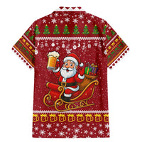 One More Night Santa Beer Christmas Family Matching Mermaid Dress and Hawaiian Shirt Xmas Holiday Patterns - Wonder Print Shop