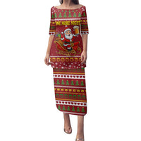 One More Night Santa Beer Christmas Family Matching Puletasi and Hawaiian Shirt Xmas Holiday Patterns - Wonder Print Shop