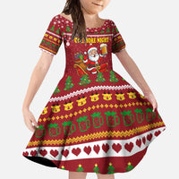 One More Night Santa Beer Christmas Family Matching Summer Maxi Dress and Hawaiian Shirt Xmas Holiday Patterns - Wonder Print Shop