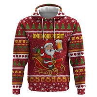 One More Night Santa Beer Christmas Hoodie Xmas Holiday Patterns - Wonder Print Shop