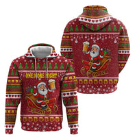 One More Night Santa Beer Christmas Hoodie Xmas Holiday Patterns - Wonder Print Shop
