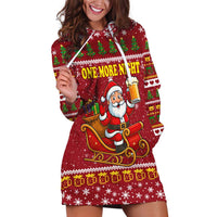 One More Night Santa Beer Christmas Hoodie Dress Xmas Holiday Patterns - Wonder Print Shop
