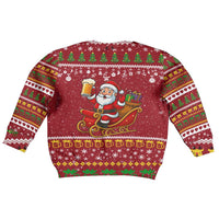 One More Night Santa Beer Christmas Kid Ugly Christmas Sweater Xmas Holiday Patterns - Wonder Print Shop