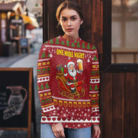 One More Night Santa Beer Christmas Ugly Christmas Sweater Xmas Holiday Patterns - Wonder Print Shop