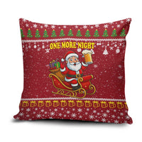 One More Night Santa Beer Christmas Pillow Cover Xmas Holiday Patterns - Wonder Print Shop