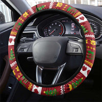 One More Night Santa Beer Christmas Steering Wheel Cover Xmas Holiday Patterns - Wonder Print Shop