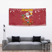 One More Night Santa Beer Christmas Tapestry Xmas Holiday Patterns - Wonder Print Shop