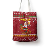 One More Night Santa Beer Christmas Tote Bag Xmas Holiday Patterns - Wonder Print Shop