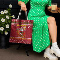 One More Night Santa Beer Christmas Tote Bag Xmas Holiday Patterns - Wonder Print Shop