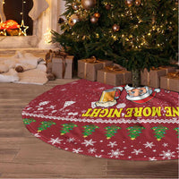 One More Night Santa Beer Christmas Tree Skirt Xmas Holiday Patterns - Wonder Print Shop