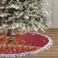 One More Night Santa Beer Christmas Tree Skirt Xmas Holiday Patterns - Wonder Print Shop