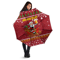 One More Night Santa Beer Christmas Umbrella Xmas Holiday Patterns - Wonder Print Shop