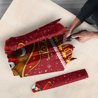 One More Night Santa Beer Christmas Umbrella Xmas Holiday Patterns - Wonder Print Shop
