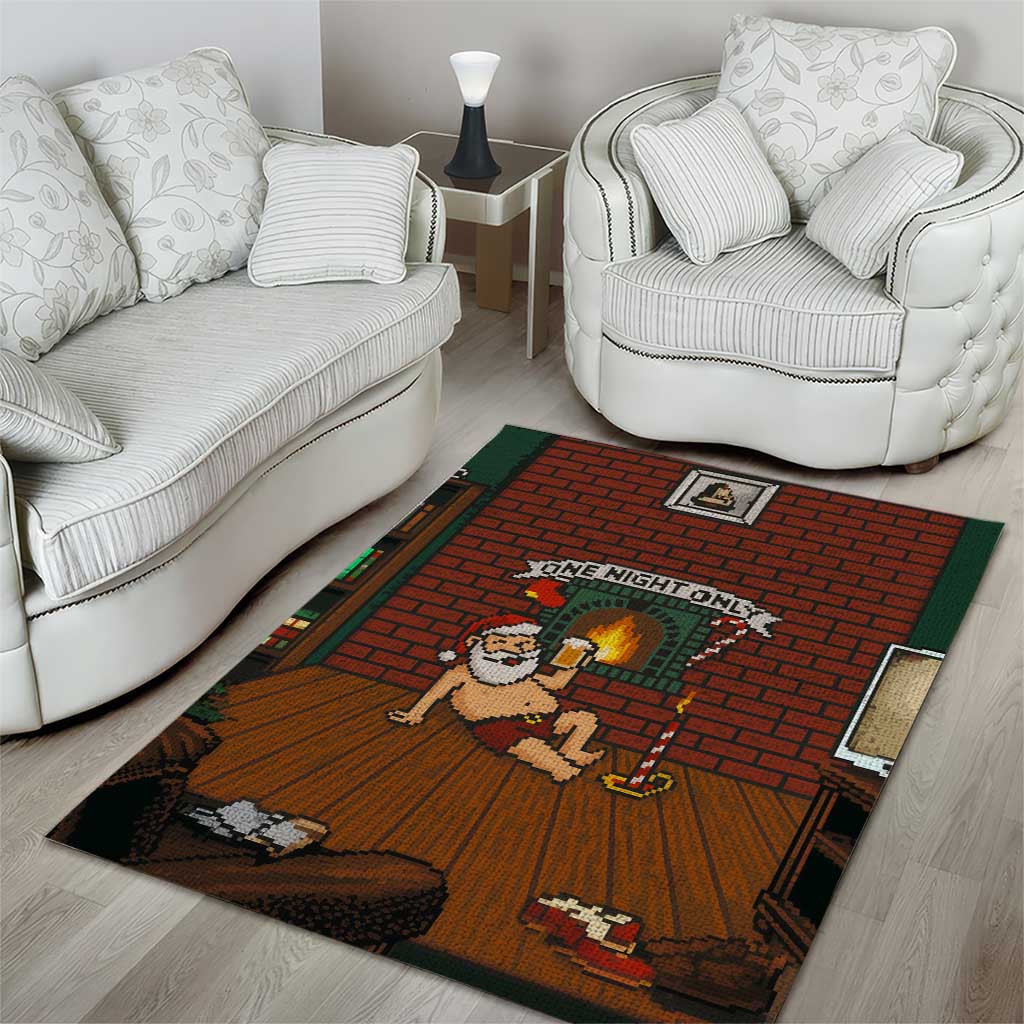 One Night Only Christmas Area Rug Xmas Holiday Patterns - Wonder Print Shop