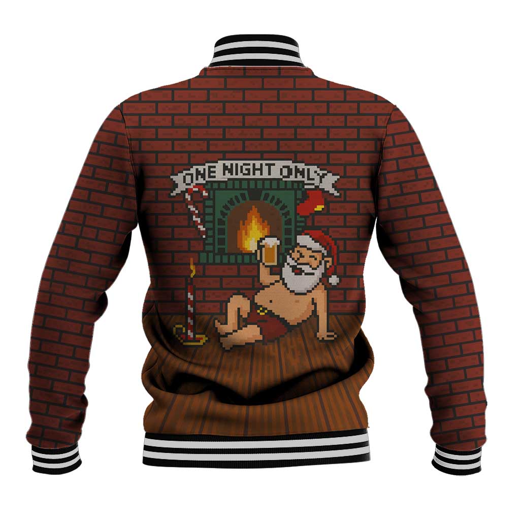 One Night Only Christmas Baseball Jacket Xmas Holiday Patterns - Wonder Print Shop