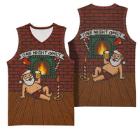 One Night Only Christmas Basketball Jersey Xmas Holiday Patterns - Wonder Print Shop