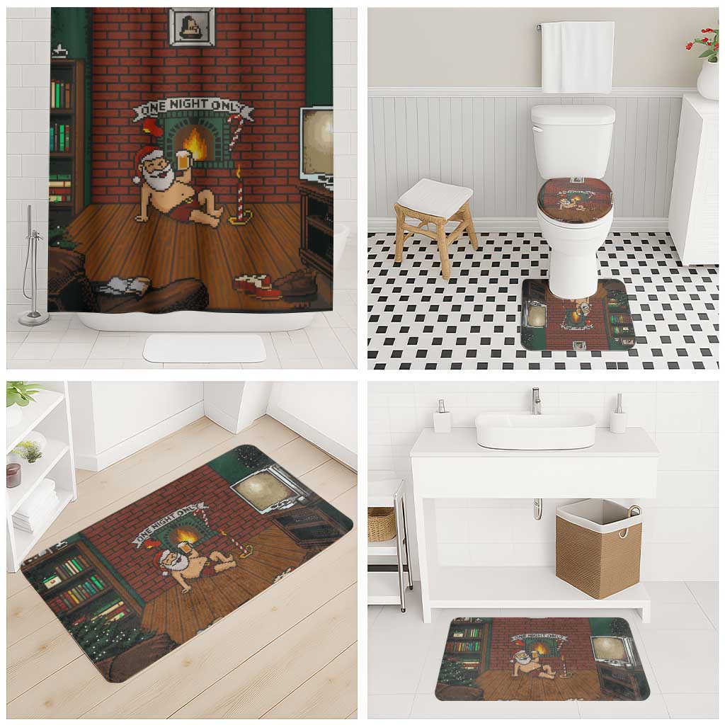 One Night Only Christmas Bathroom Set Xmas Holiday Patterns - Wonder Print Shop