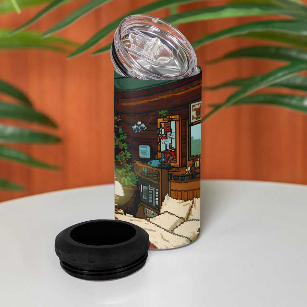 One Night Only Christmas 4 in 1 Can Cooler Tumbler Xmas Holiday Patterns - Wonder Print Shop