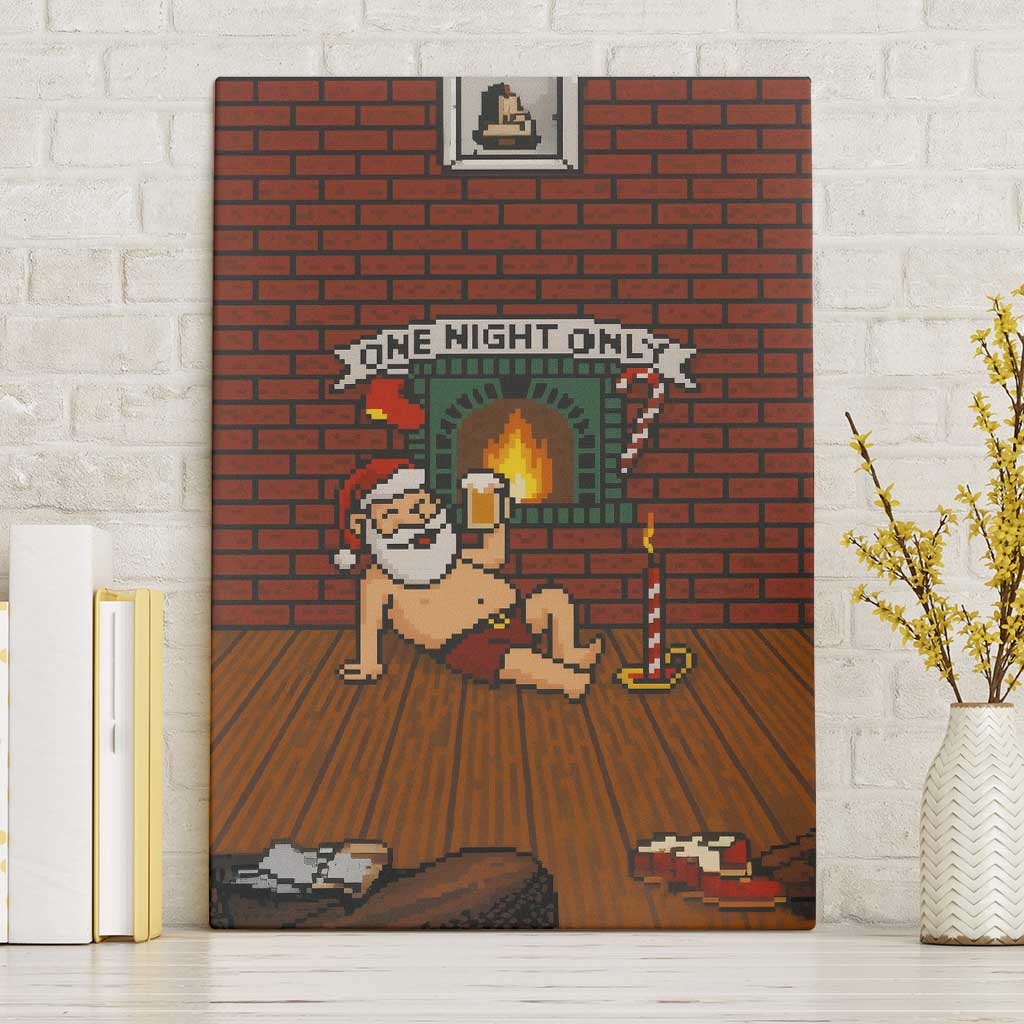 One Night Only Christmas Canvas Wall Art Xmas Holiday Patterns - Wonder Print Shop