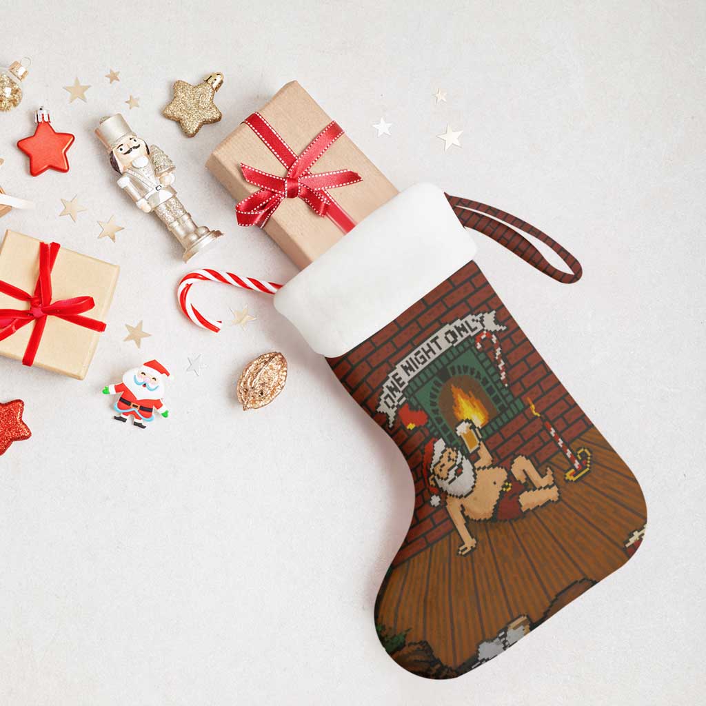 One Night Only Christmas Stocking Xmas Holiday Patterns - Wonder Print Shop