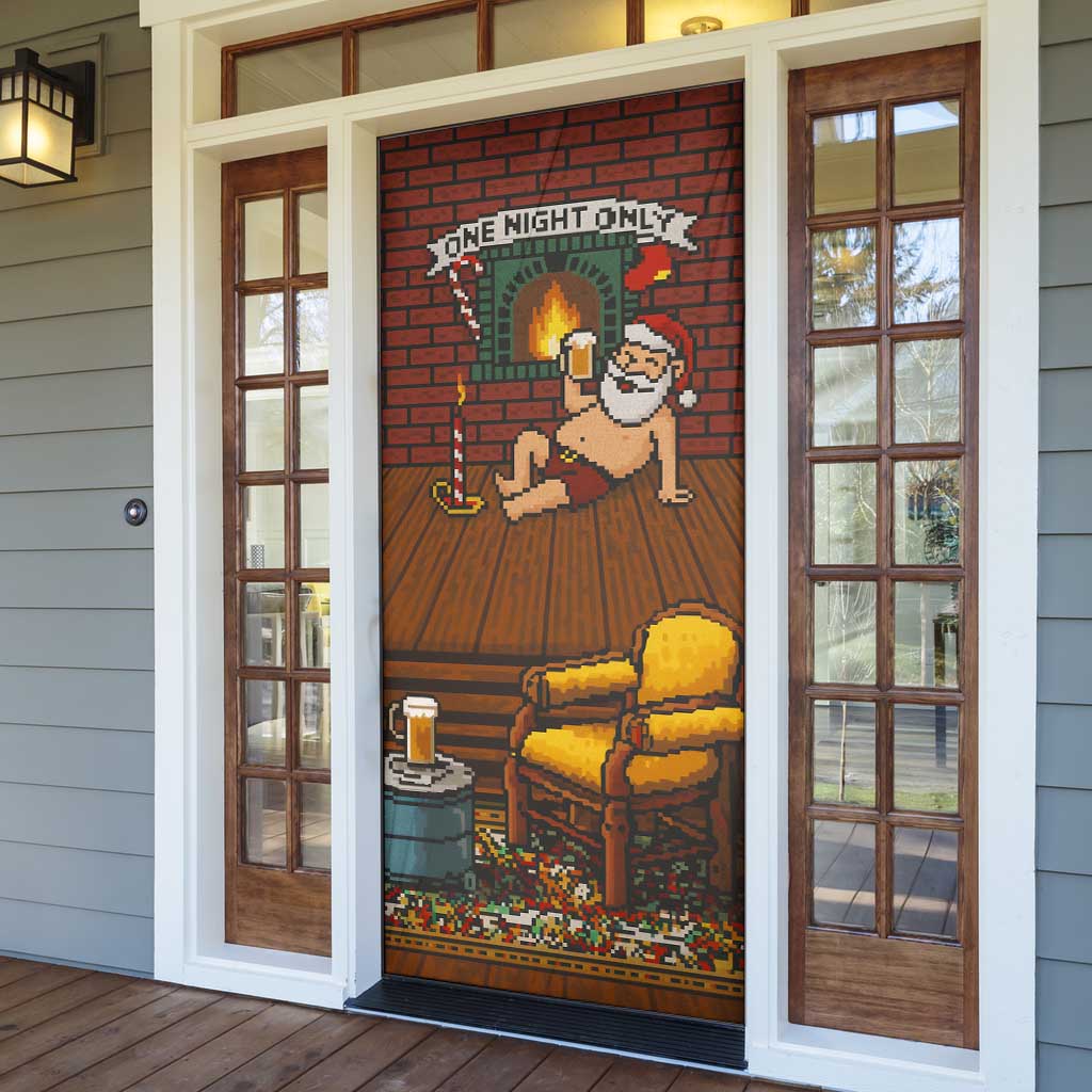 One Night Only Christmas Door Cover Xmas Holiday Patterns - Wonder Print Shop