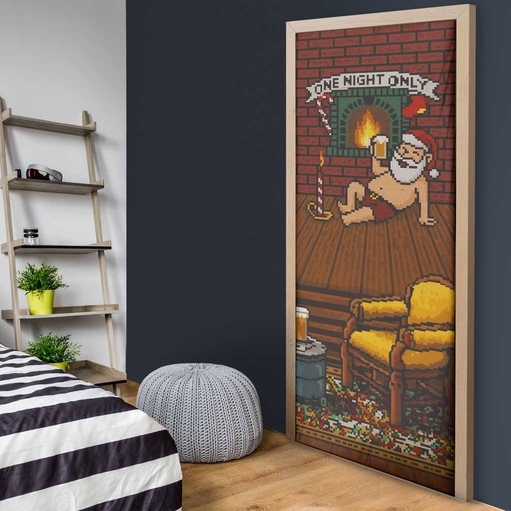 One Night Only Christmas Door Cover Xmas Holiday Patterns - Wonder Print Shop