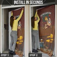 One Night Only Christmas Door Cover Xmas Holiday Patterns - Wonder Print Shop