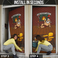 One Night Only Christmas Door Cover Xmas Holiday Patterns - Wonder Print Shop