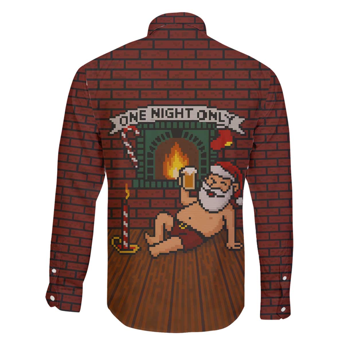 One Night Only Christmas Family Matching Off The Shoulder Long Sleeve Dress and Hawaiian Shirt Xmas Holiday Patterns - Wonder Print Shop