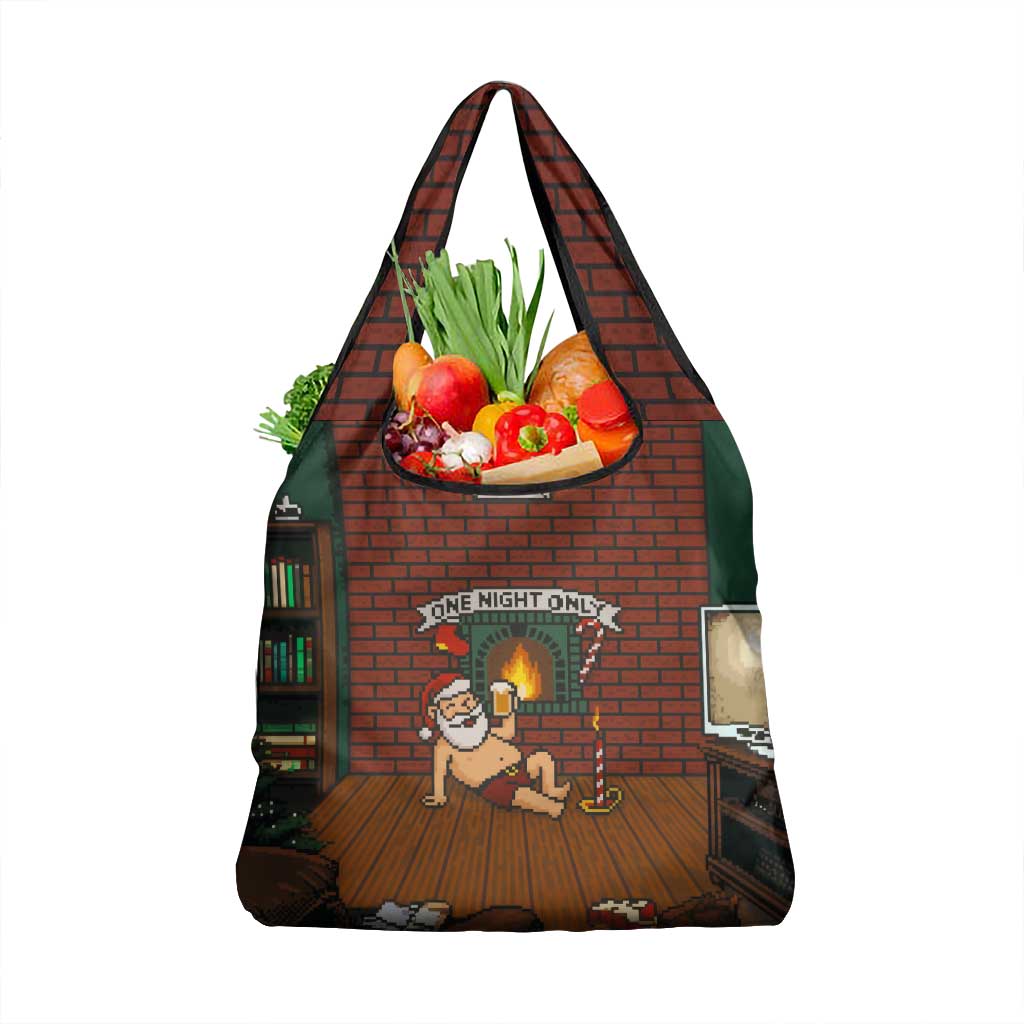 One Night Only Christmas Grocery Bag Xmas Holiday Patterns - Wonder Print Shop